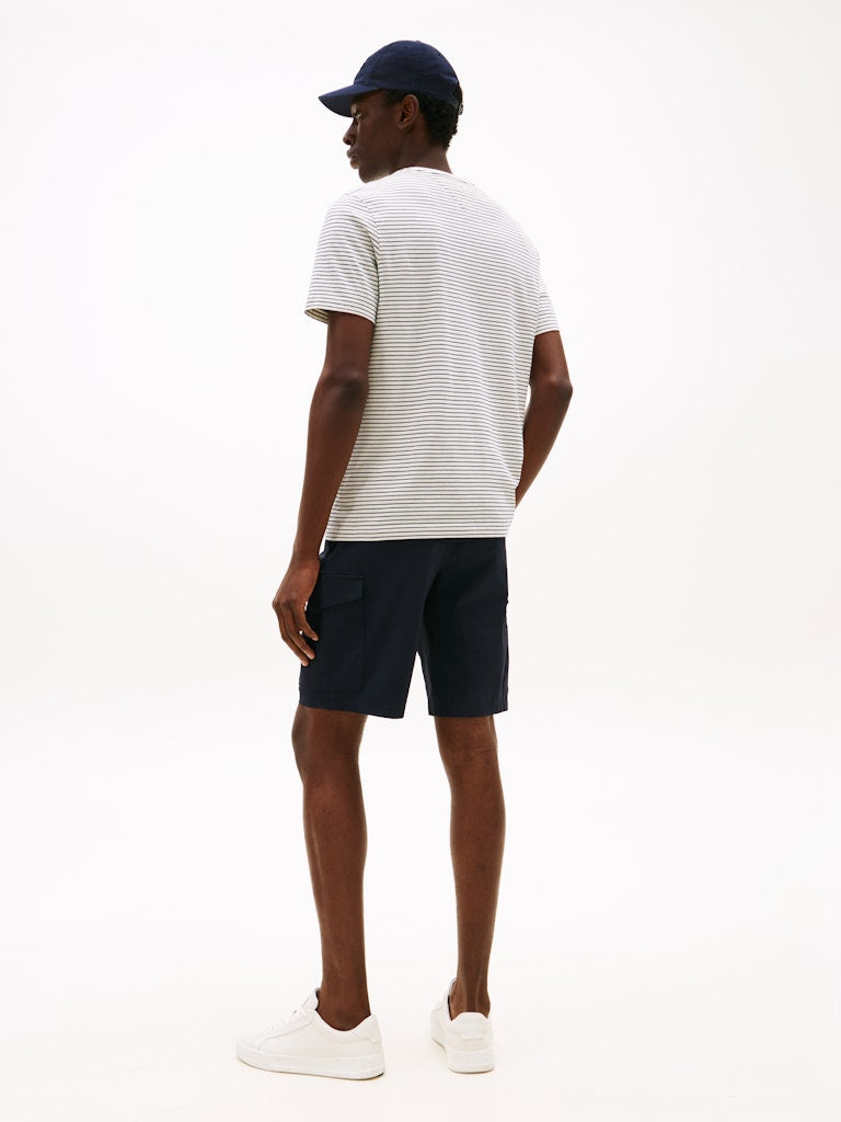 Tommy Hilfiger Herren T-Shirts kurz Fe White