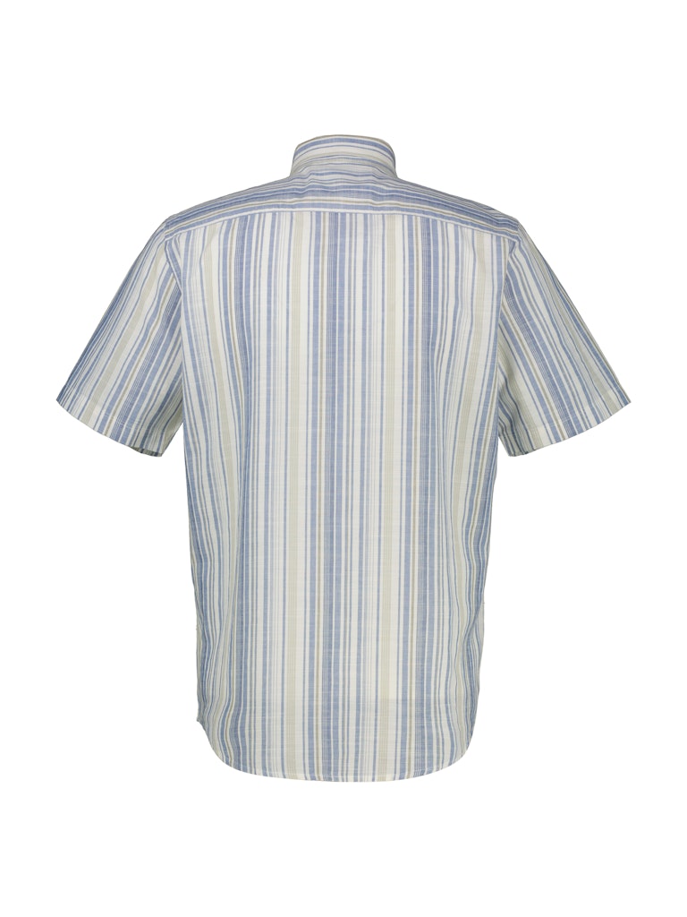 Lerros Herren Hemden kurz Cobalt Blue