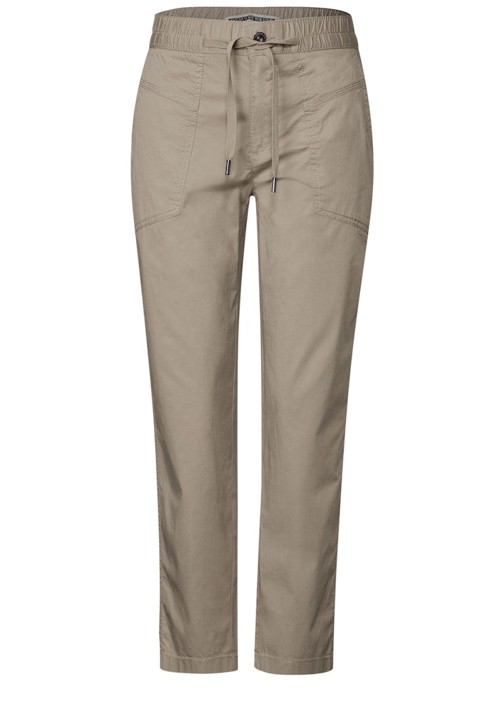 Street One Damen Hosen  Buff Grey