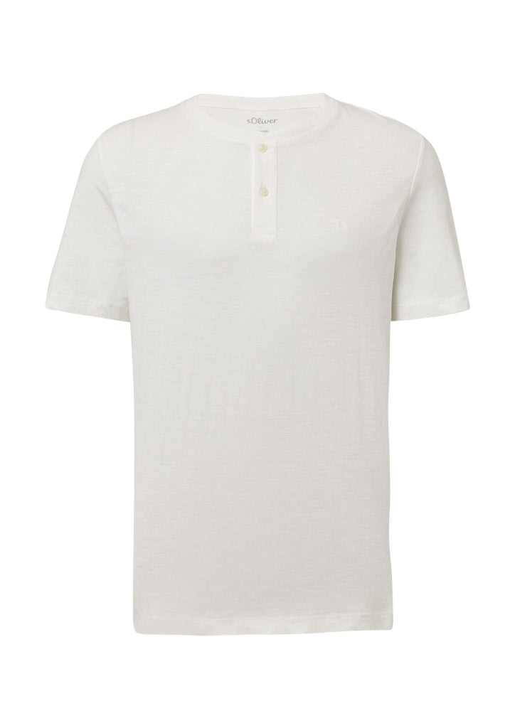 S. Oliver red Herren T-Shirts kurz White