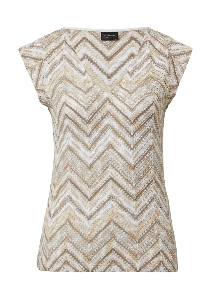 S. Oliver black Damen T-Shirts Brown
