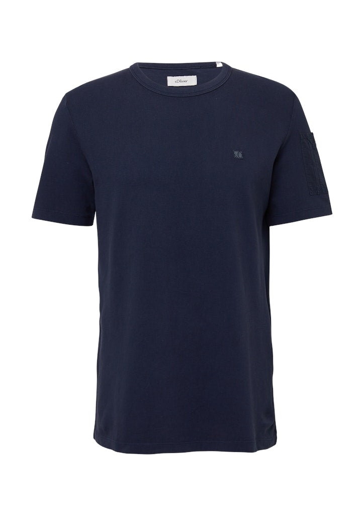 S. Oliver red Herren T-Shirts kurz Blue