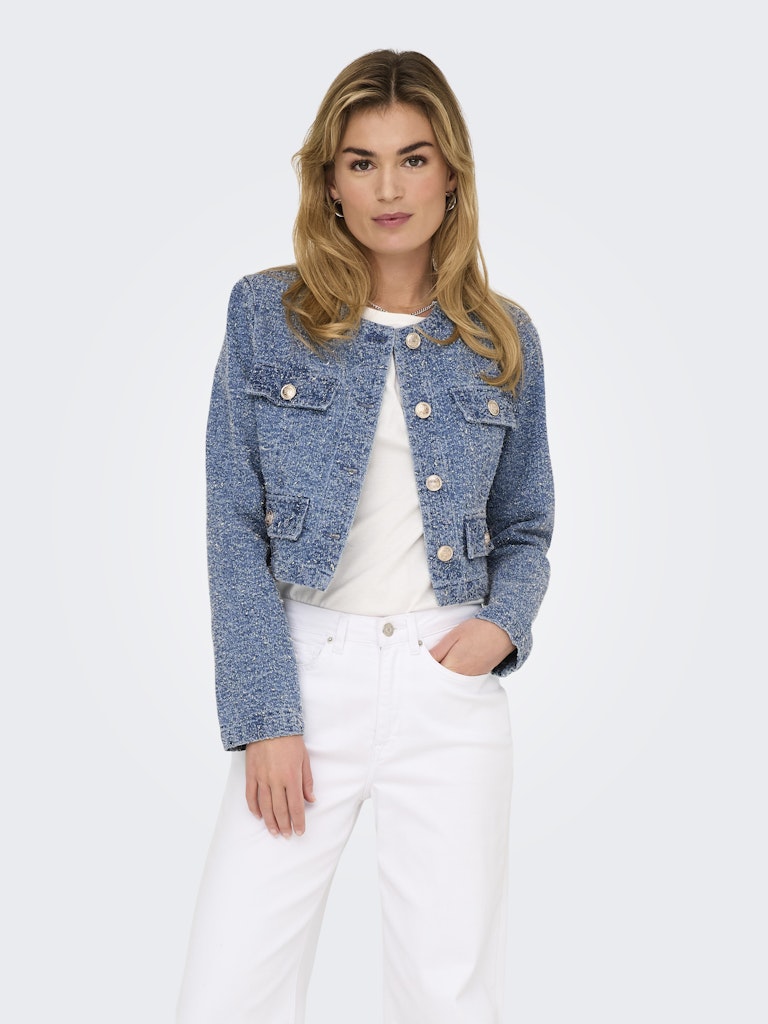Only Damen Jacken Medium Blue Den
