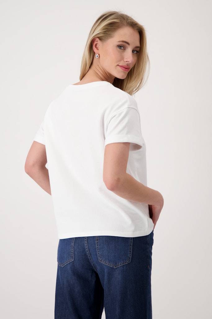 Monari Damen T-Shirts  Cream