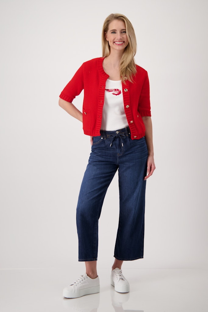 Monari Damen Strickjacken  Red