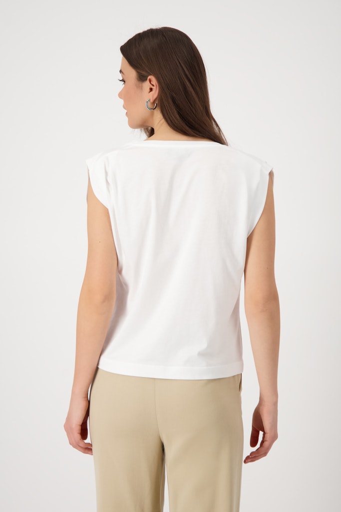 Monari Damen T-Shirts  Cream