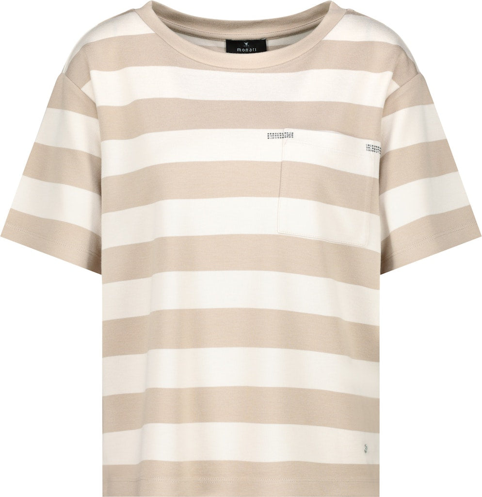 Monari Damen T-Shirts  Camel Ringe