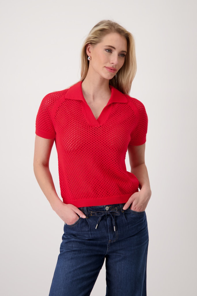 Monari Damen Pullover  Red
