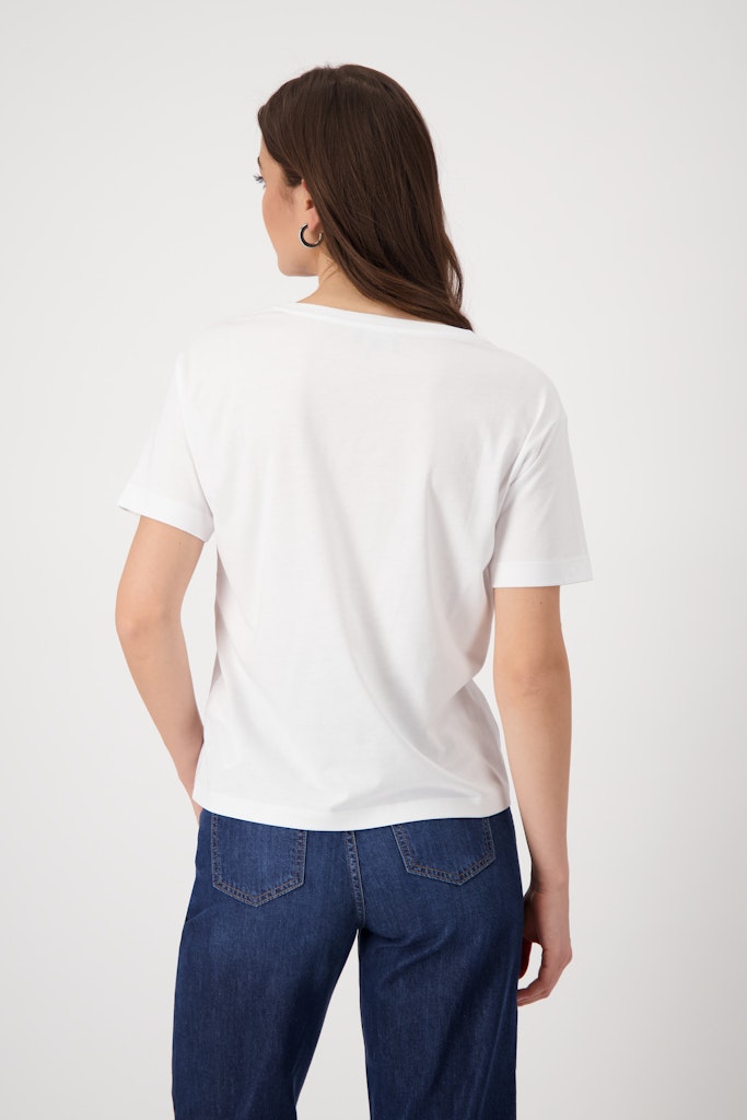 Monari Damen T-Shirts  Cream