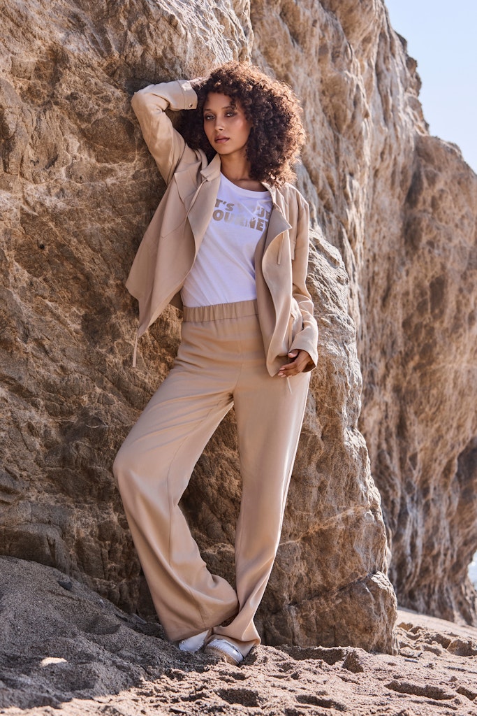 Monari Damen T-Shirts  Cream