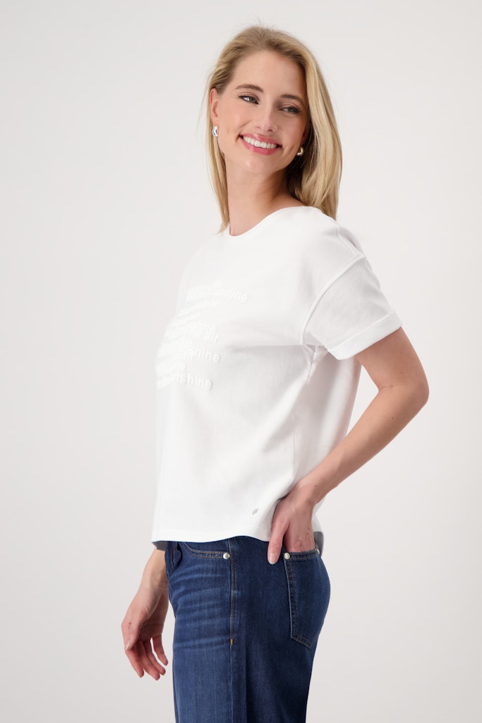 Monari Damen T-Shirts  Cream