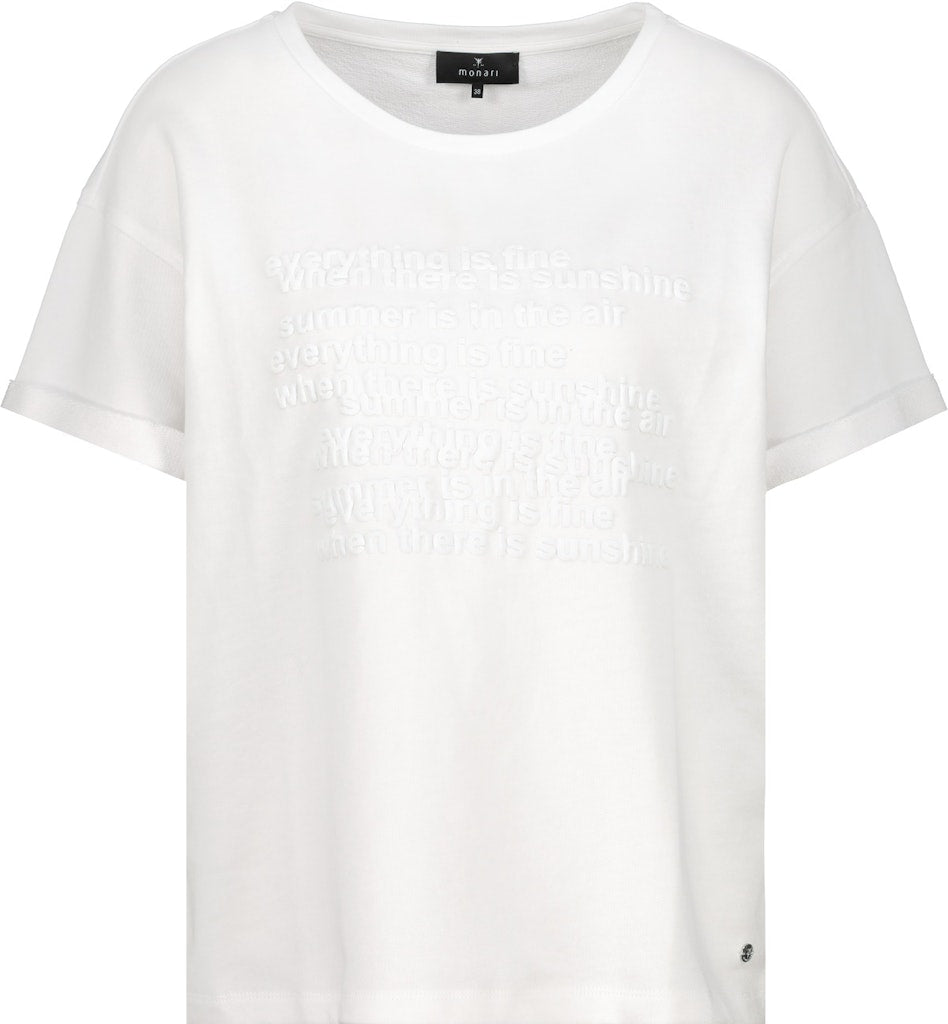 Monari Damen T-Shirts  Cream