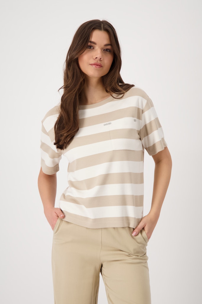 Monari Damen T-Shirts  Camel Ringe