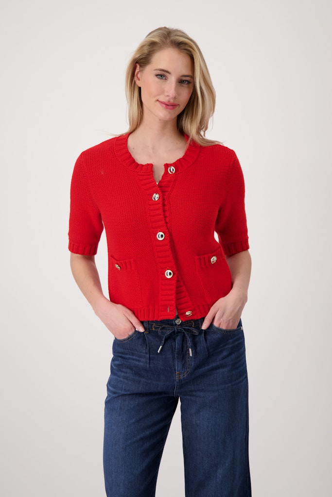 Monari Damen Strickjacken  Red