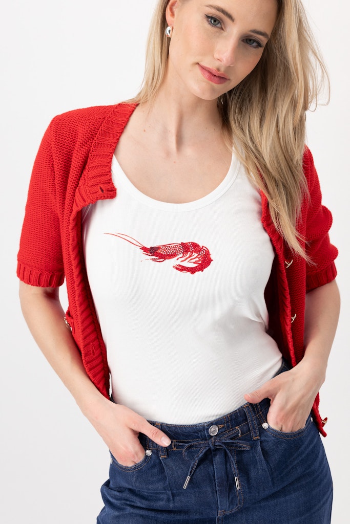 Monari Damen Tops  Cream