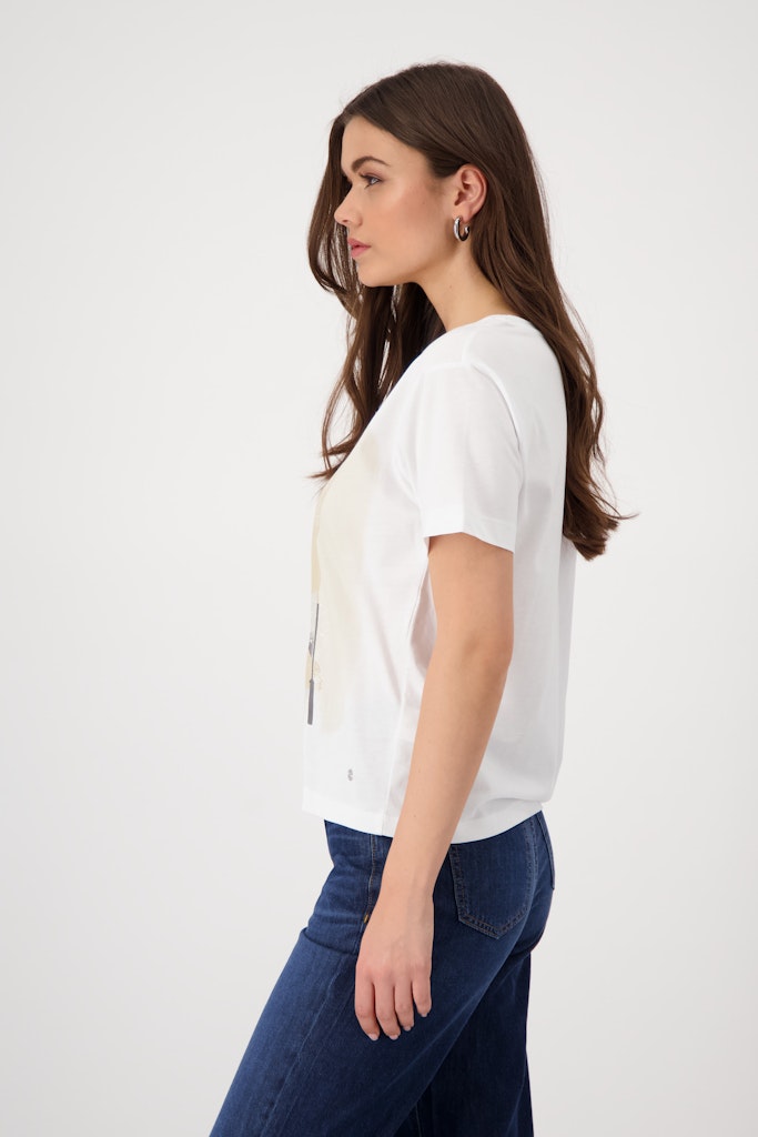 Monari Damen T-Shirts  Cream