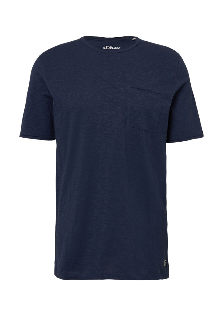 S. Oliver red Herren T-Shirts kurz Blue