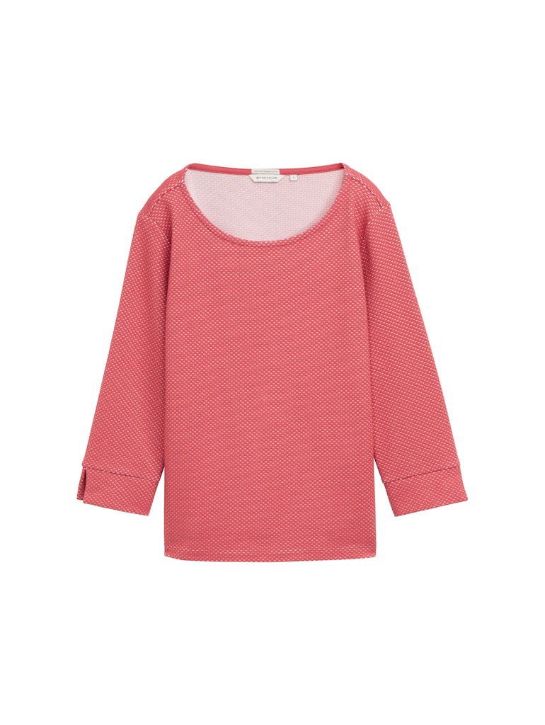 Tom Tailor Damen Sweatshirts Red Structure