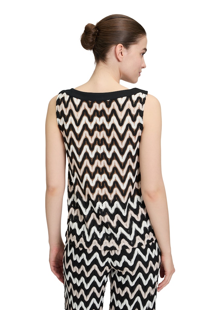 Betty & Co Damen T-Shirts Black/Brown