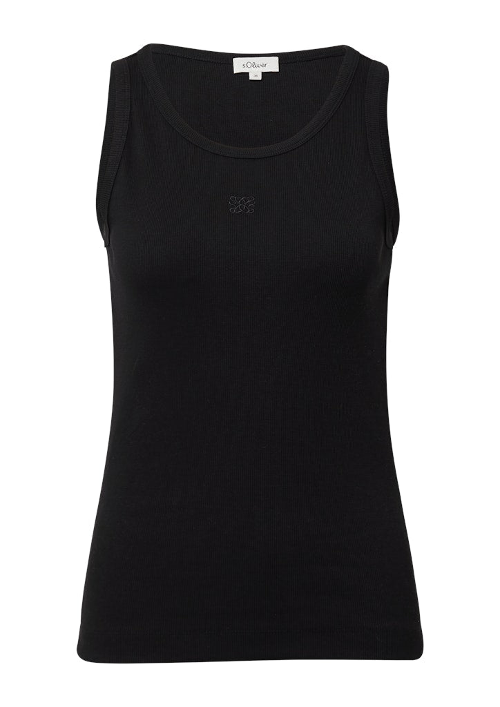 S. Oliver red Damen Tops Grey/Black