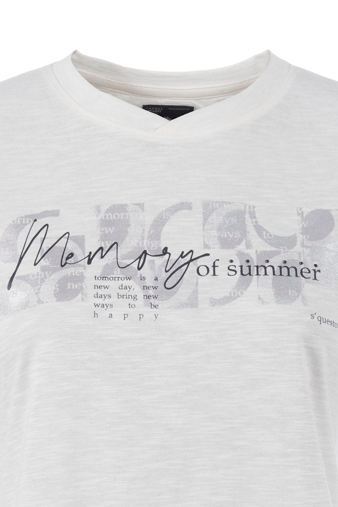 Soquesto Damen T-Shirts Offwhite