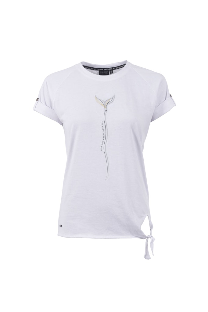 Soquesto Damen T-Shirts Weiß