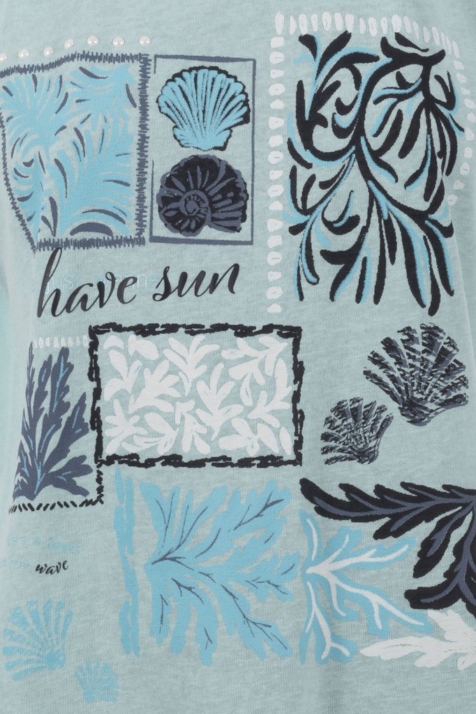 Soquesto Damen T-Shirts Blassblau