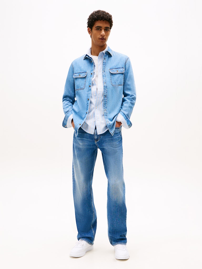 Tommy Jeans Herren Hemden lang A Denim