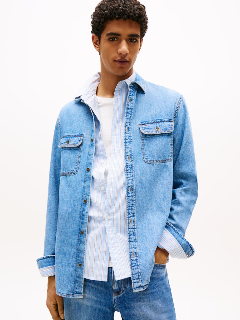 Tommy Jeans Herren Hemden lang A Denim