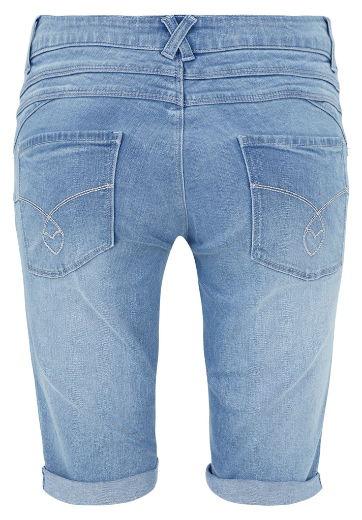Cartoon Damen Shorts Middle Blue Den