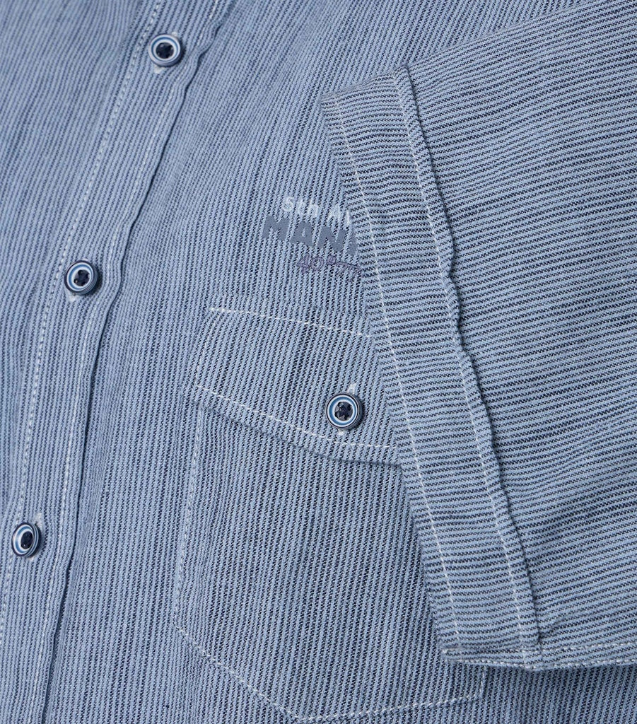 Casa Moda Herren Hemden kurz  Blau
