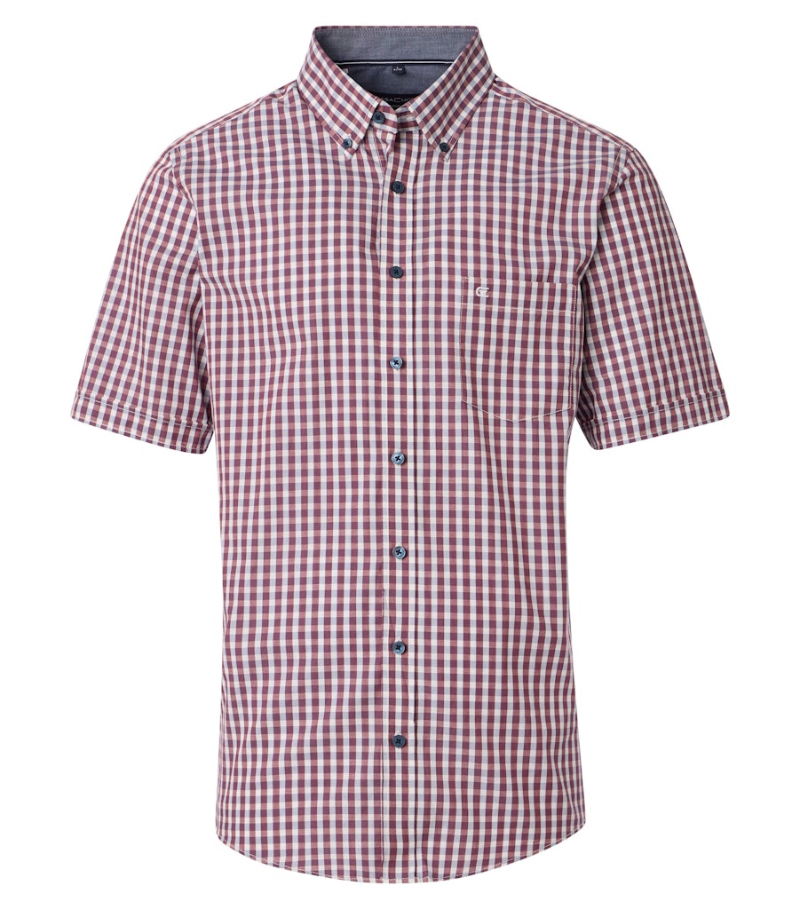 Casa Moda Herren Hemden kurz  Rot