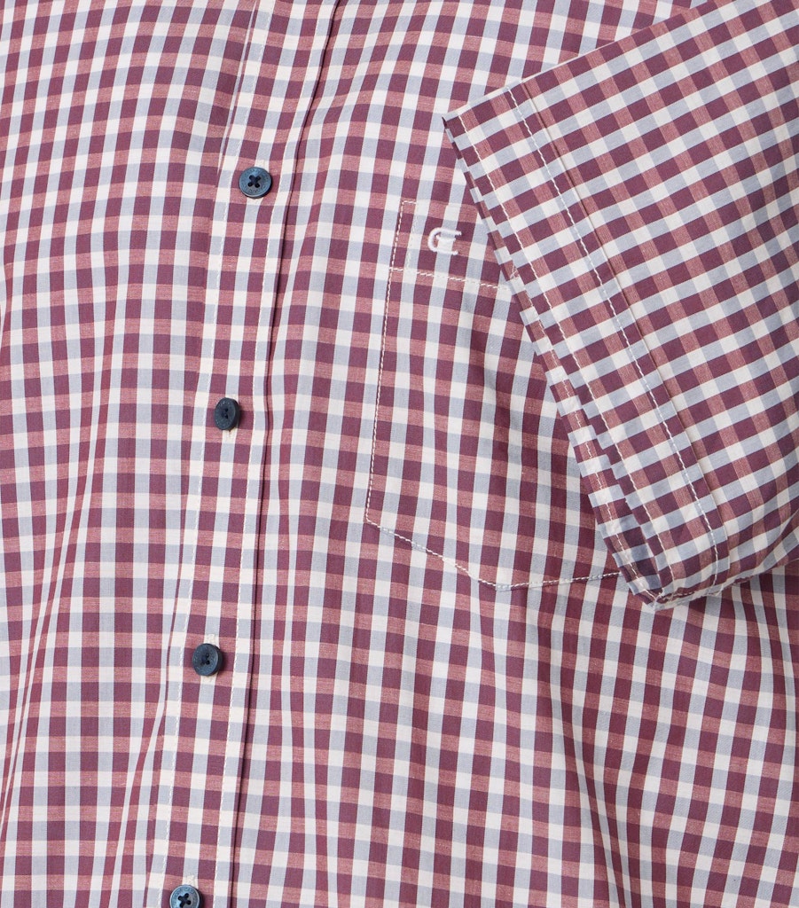 Casa Moda Herren Hemden kurz  Rot