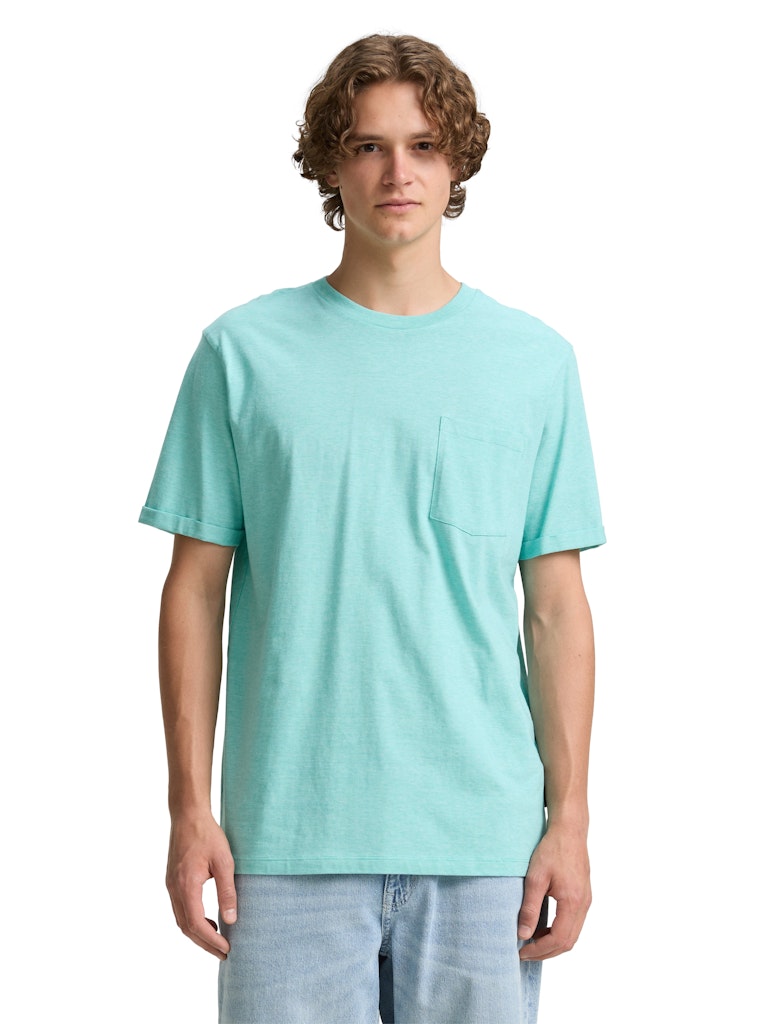 Tom Tailor denim Herren T-Shirts kurz Waterfall Green