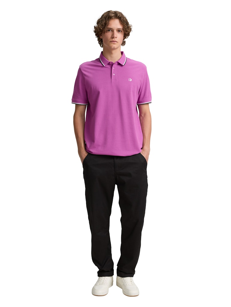 Tom Tailor denim Herren Polo-Shirts Plum Blossom Li