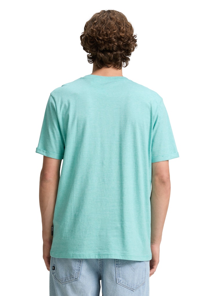 Tom Tailor denim Herren T-Shirts kurz Waterfall Green