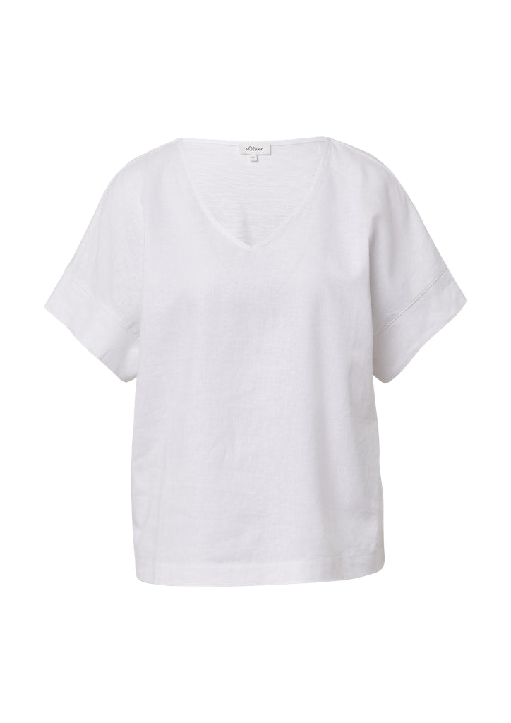 S. Oliver red Damen T-Shirts White