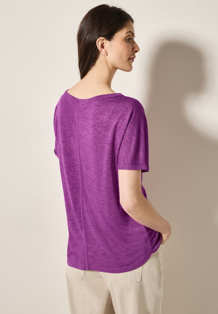 Cecil Damen T-Shirts  Magenta L