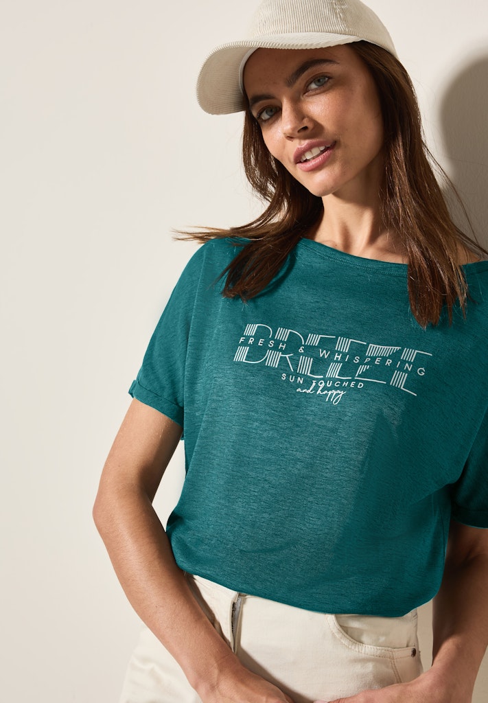 Cecil Damen T-Shirts  Green Lag