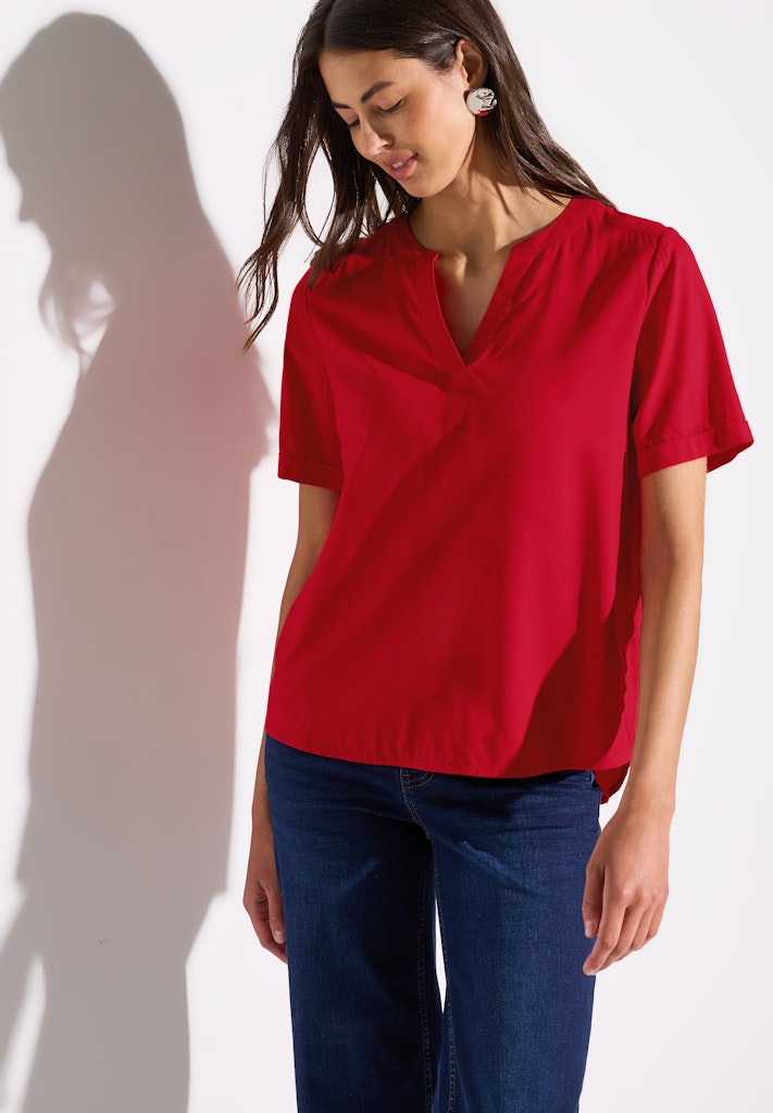 Street One Damen Blusen  Glory Red