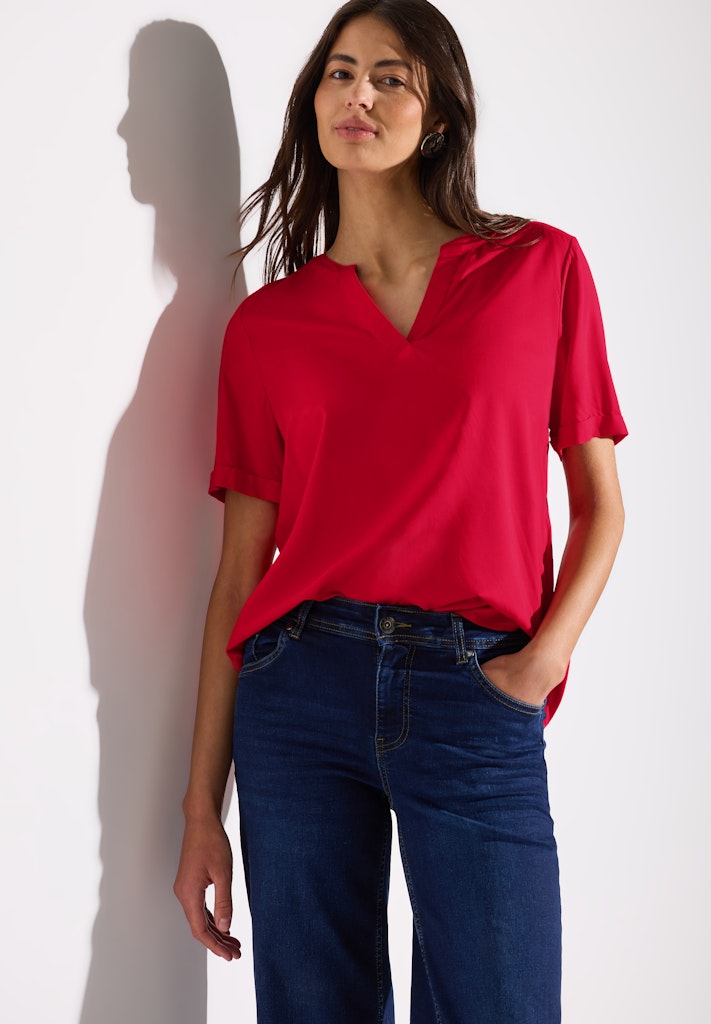 Street One Damen Blusen  Glory Red