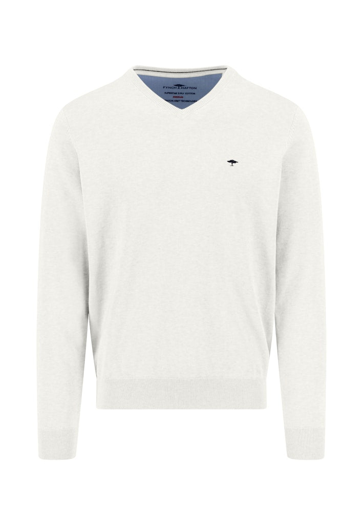 Fynch-Hatton Herren Pullover New Offwhite