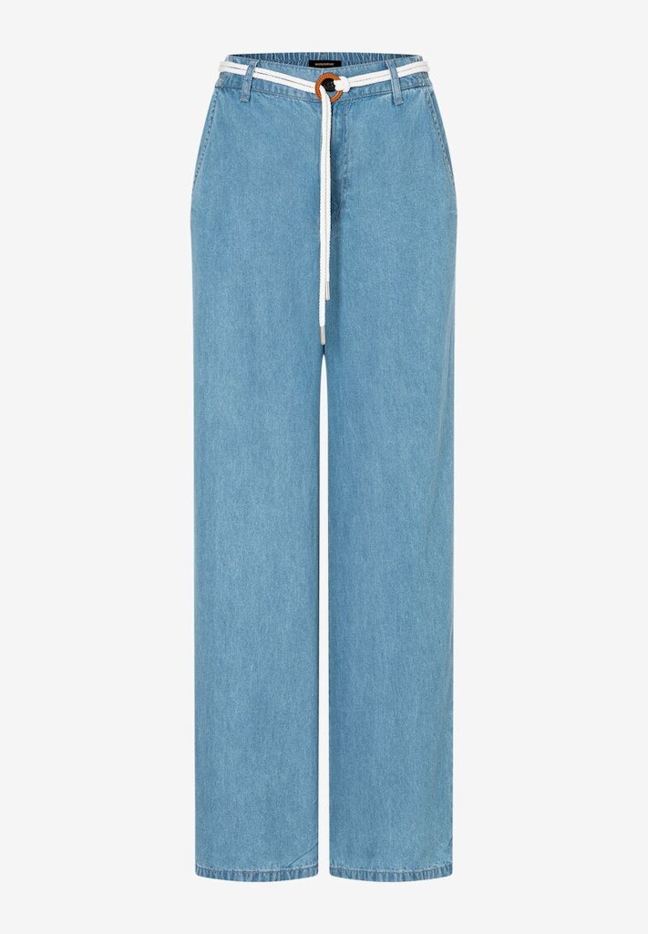 More & More Damen Hosen  Middle Blu