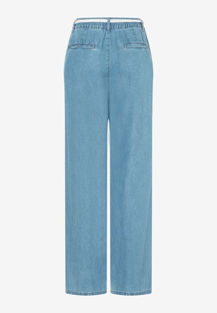 More & More Damen Hosen  Middle Blu