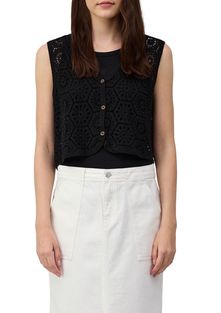 S. Oliver red Damen Indoorwesten Grey/Black