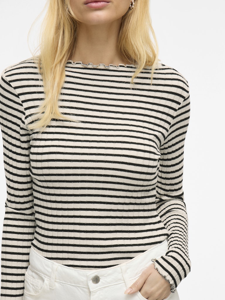Vila Damen Tops Birch/Black