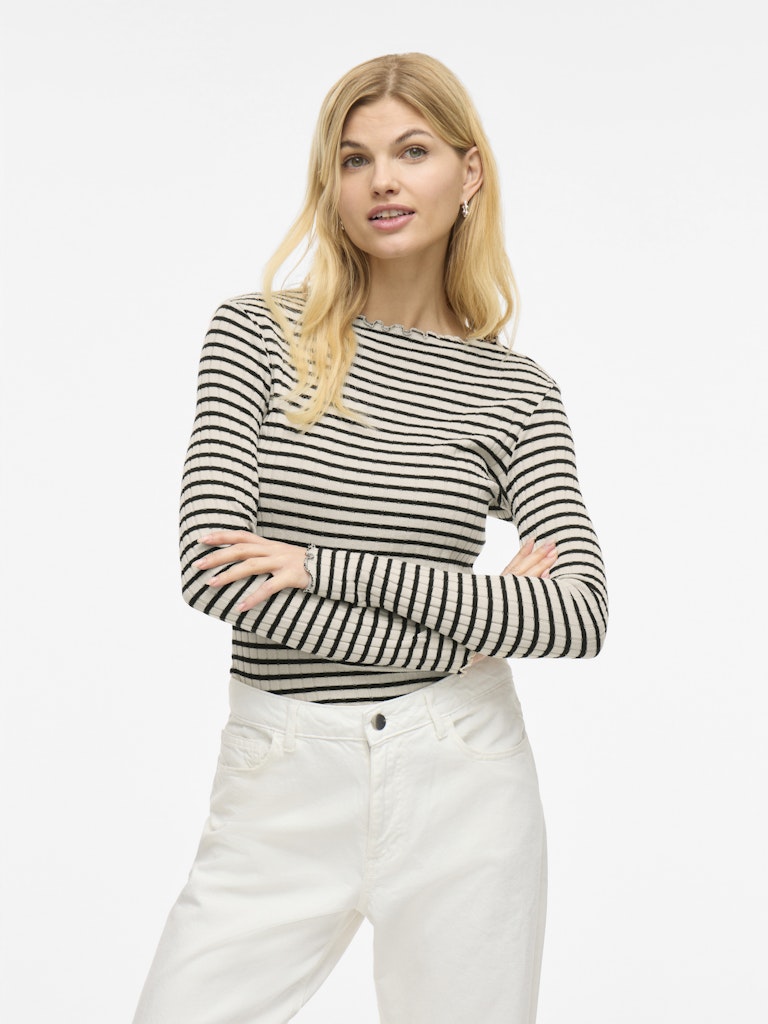 Vila Damen Tops Birch/Black