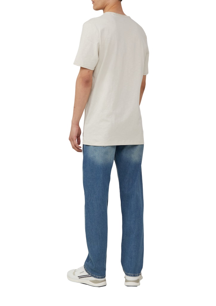 S. Oliver red Herren T-Shirts kurz White