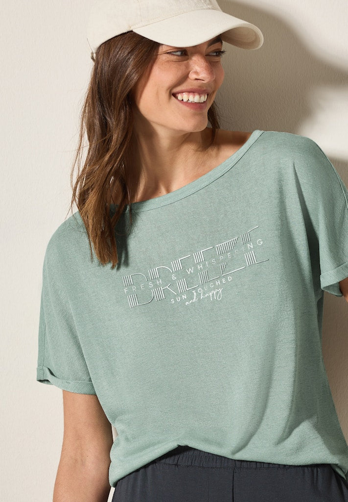 Cecil Damen T-Shirts  Ice Sage