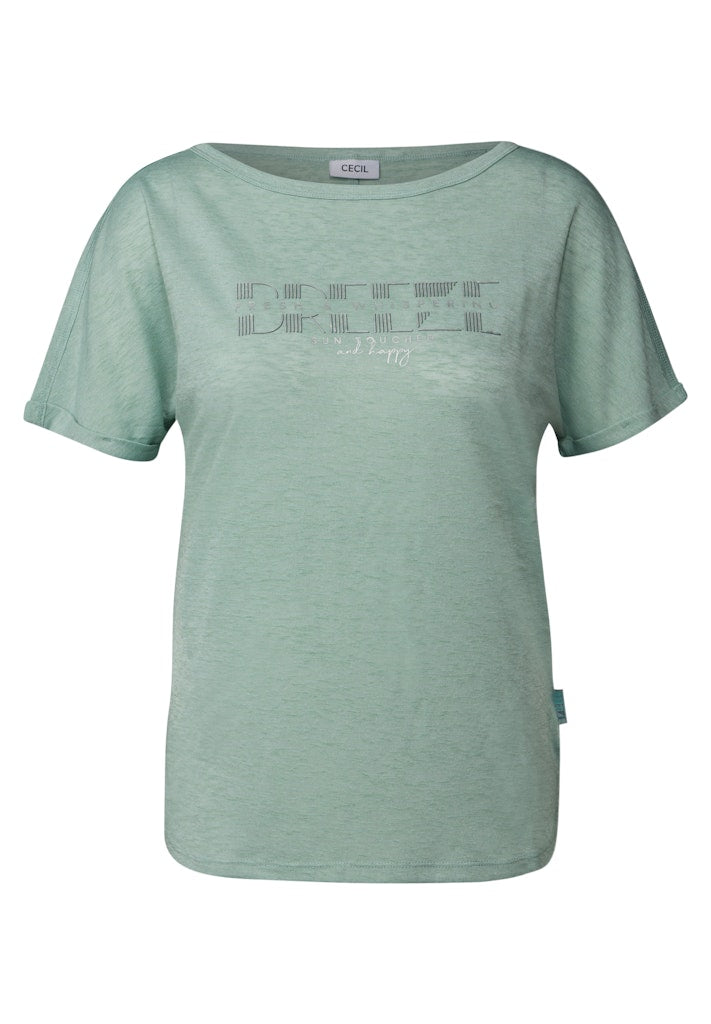 Cecil Damen T-Shirts  Ice Sage